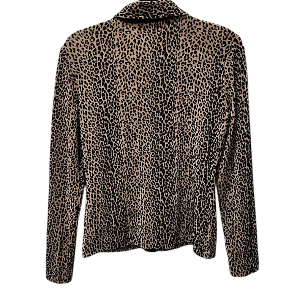 Y2k Halo Leopard Print Button Down Top - image 8